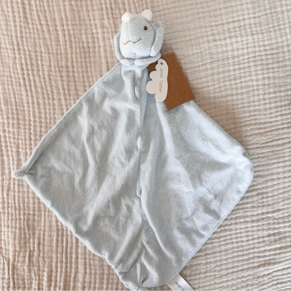 Angel Dear Blue Baby Dino Lovey Security Blanket NWT - Picture 3 of 5